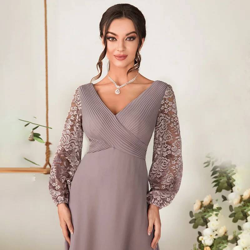 Women'S Fashion Dresses Images - ชุดราตรีทรงเข้ารูปยาว ดีไซน์ใหม่สำหรับพิธีกรงานเลี้ยง คอวี แฟชั่นทันสมัย ชุดเดรสฤดูร้อน 2025