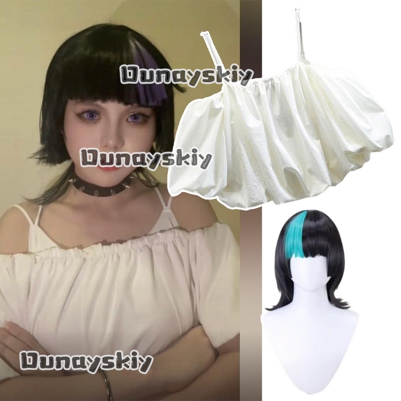 Off Shoulder Top - ชุดคอสเพลย์ aBc01Hoshi Kirara Roro พร้อมวิกผม ชุดตัวละครแบบเดียวกัน