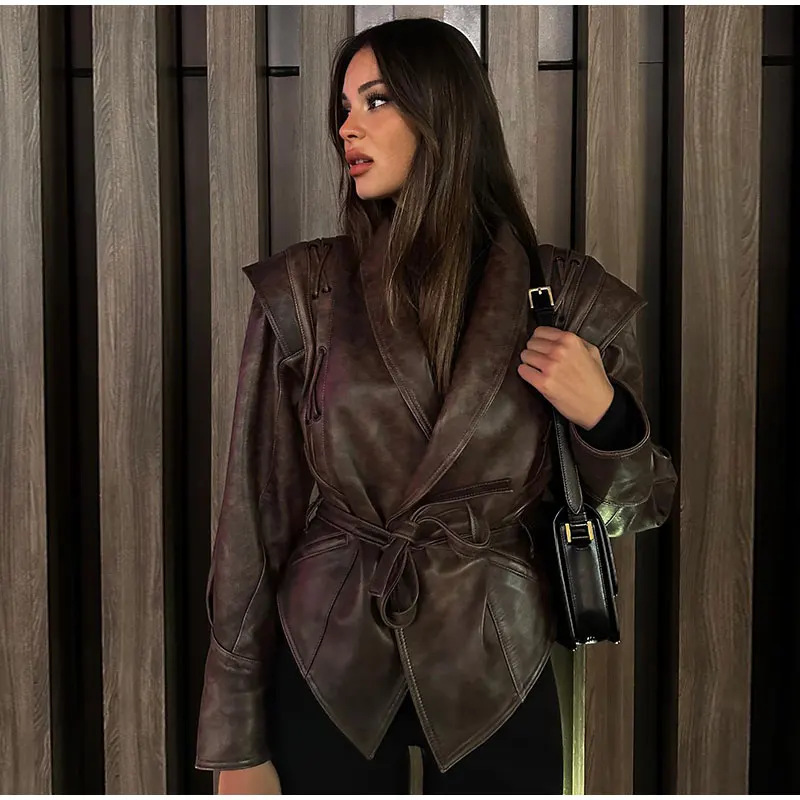 เสื้อแจ็คเก็ตหนังผู้หญิงสไตล์ส - Women'S Fashion Quilted Jacket บทวิจารณ์และราคา