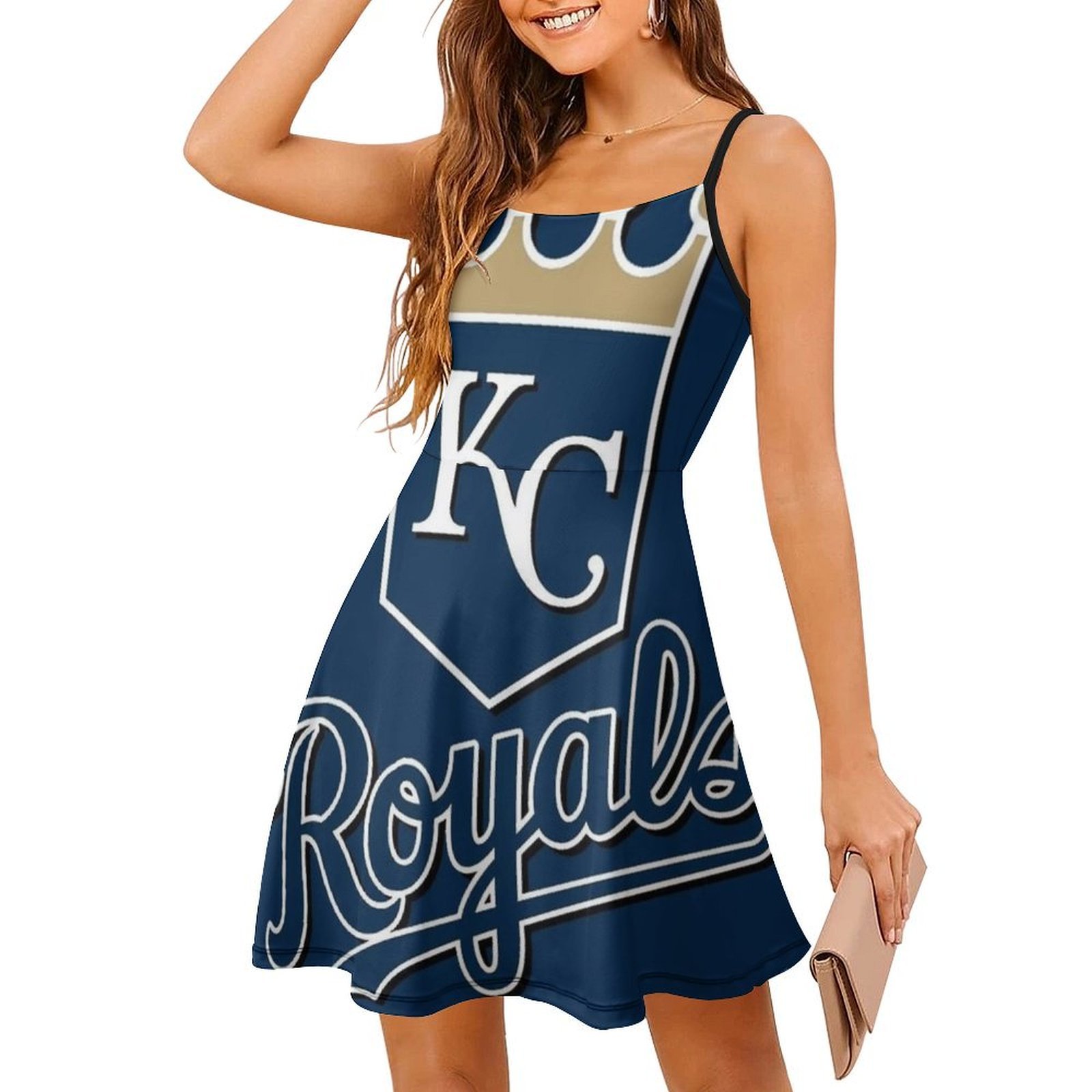 ชุดเดรสลายดอกไม้ Kc Royals สำห - Smocked Dress Women บทวิจารณ์และราคา
