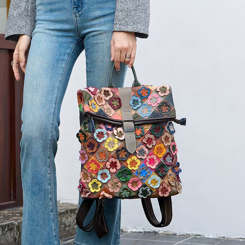 กระเป๋าเป้สะพายหลังหนังแท้สไตล - Women'S Fashion Backpack บทวิจารณ์และราคา