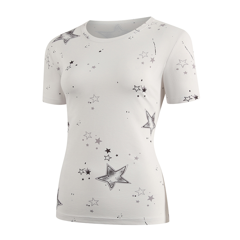 เสื้อยืดแขนสั้นพิมพ์ลายฤดูร้อน - Women Fashion Wear บทวิจารณ์และราคา