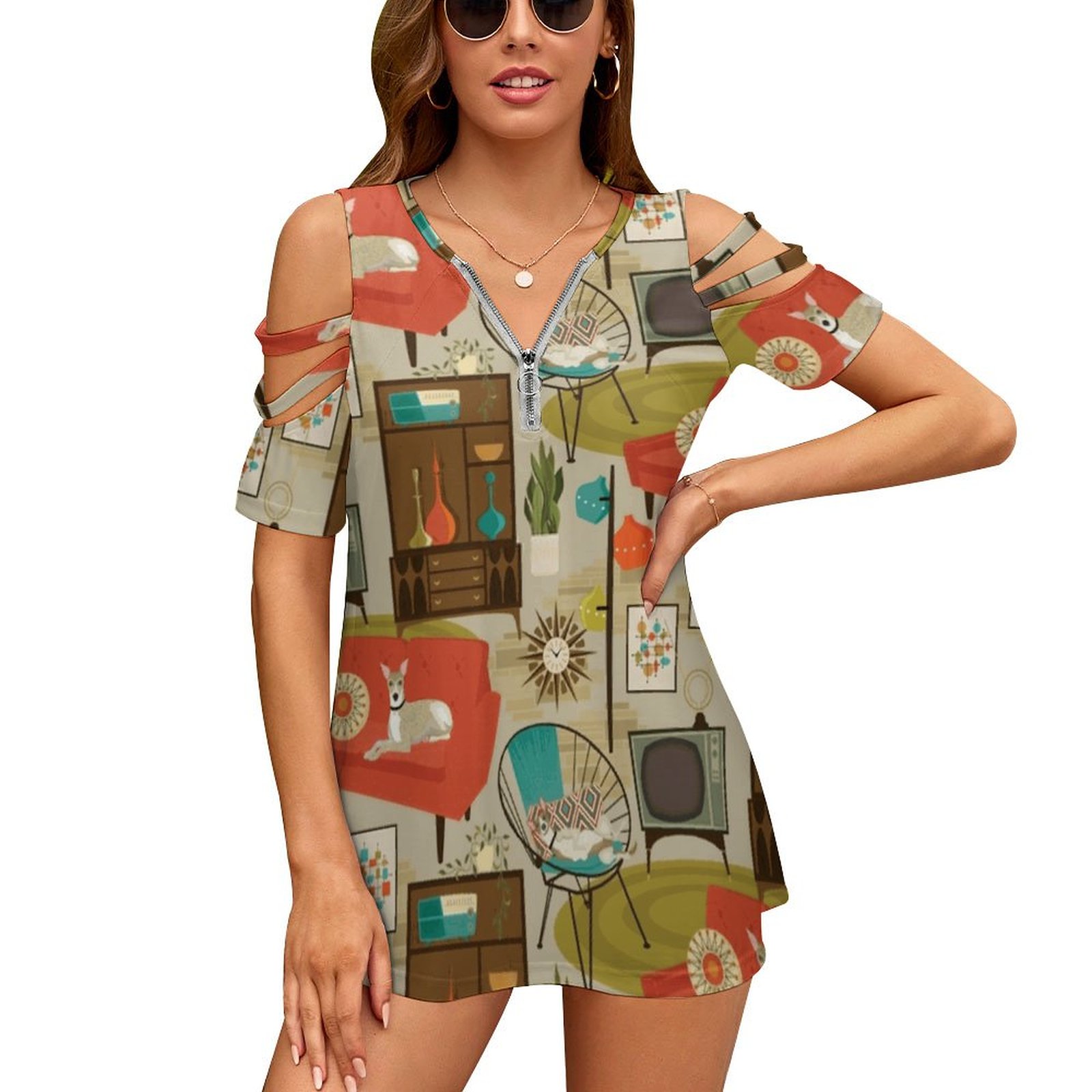 Rec Room Madness เสื้อยืดผู้หญ - Women'S Fashion In The 1960S บทวิจารณ์และราคา