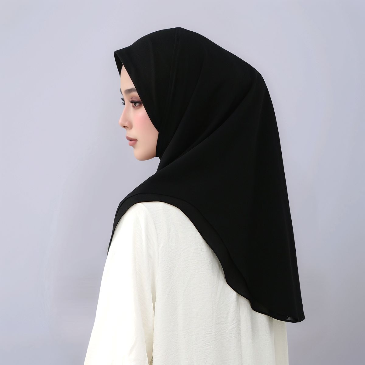 ผ้าคลุมศีรษะสำเร็จรูปแบบสองชั้ - Women Fashion Wear บทวิจารณ์และราคา