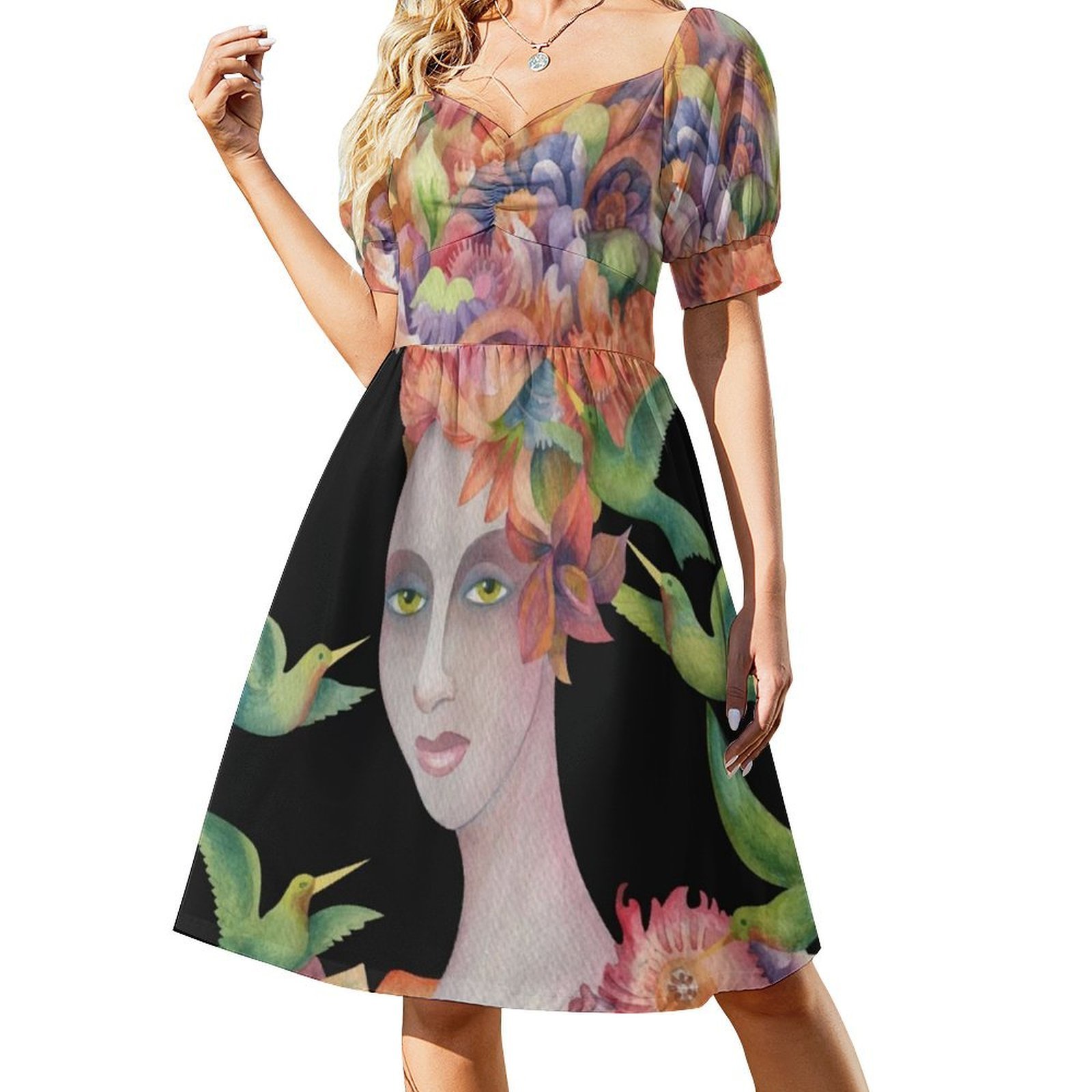 ผู้หญิงคนนั้นคือใคร? # ชุดเดรส - Smocked Dress Women บทวิจารณ์และราคา