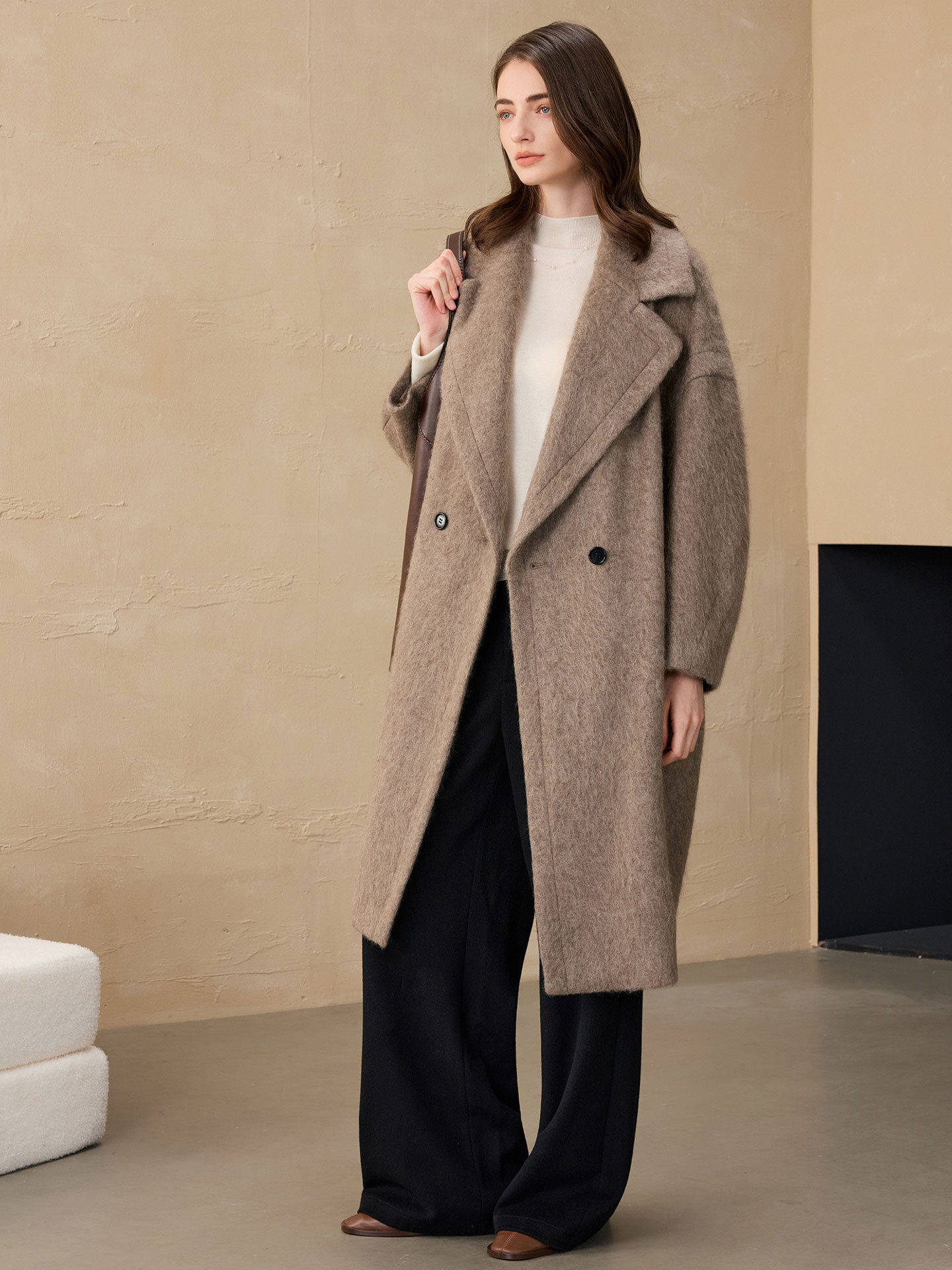 เสื้อเบลเซอร์ผู้หญิง Allingent - Women'S Fashion Long Coat บทวิจารณ์และราคา
