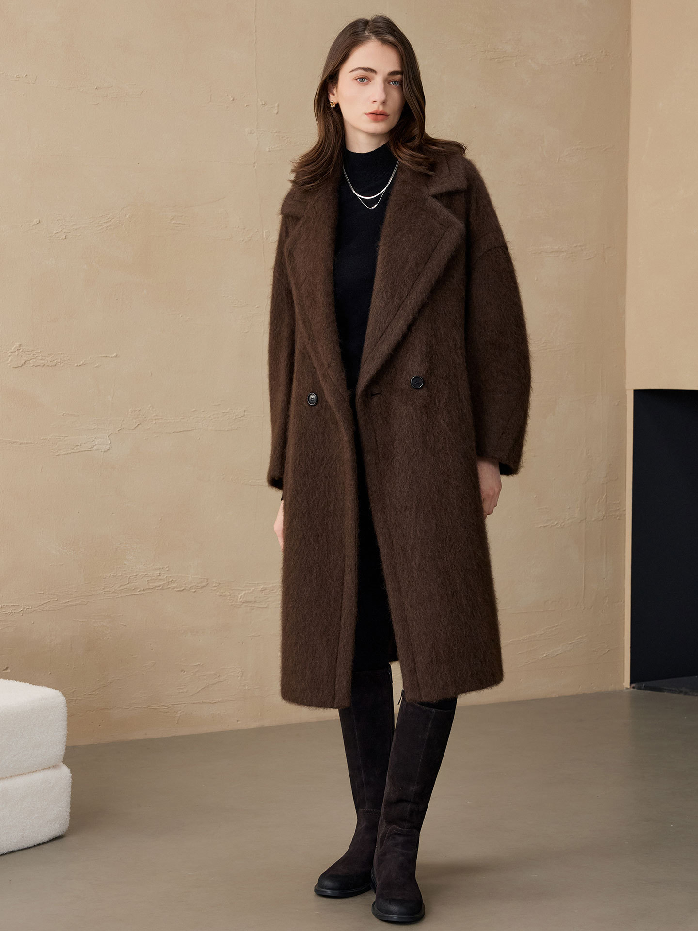 เสื้อเบลเซอร์ผู้หญิง Allingent - Women'S Fashion Long Coat บทวิจารณ์และราคา