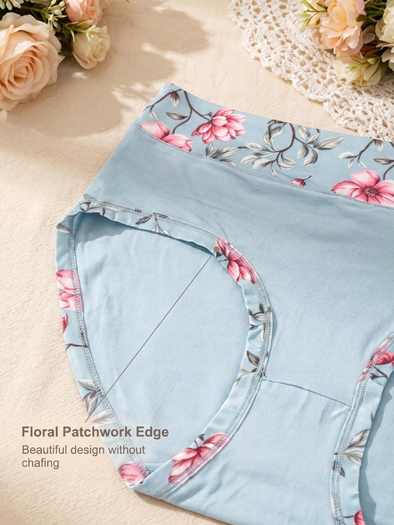 5 ชิ้น กางเกงในพิมพ์ลายดอกไม้ส - Women Fashion Wear บทวิจารณ์และราคา