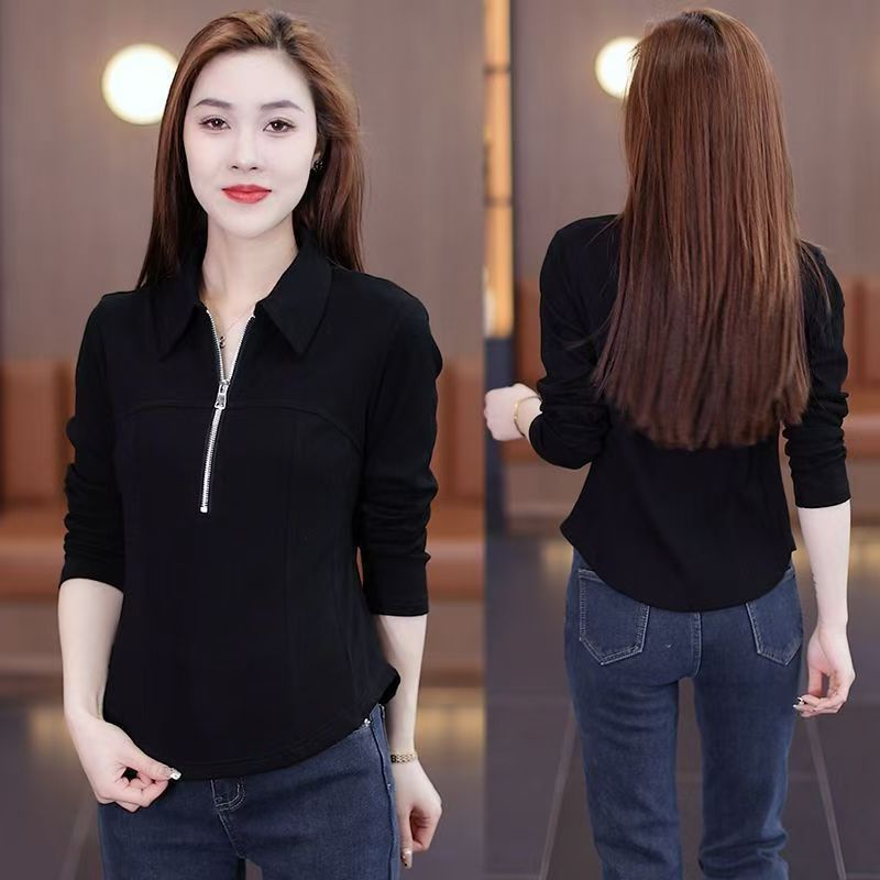 เสื้อยืดคอโปโลแขนยาวทรงเข้ารูป - Women'S Fashion Petite บทวิจารณ์และราคา