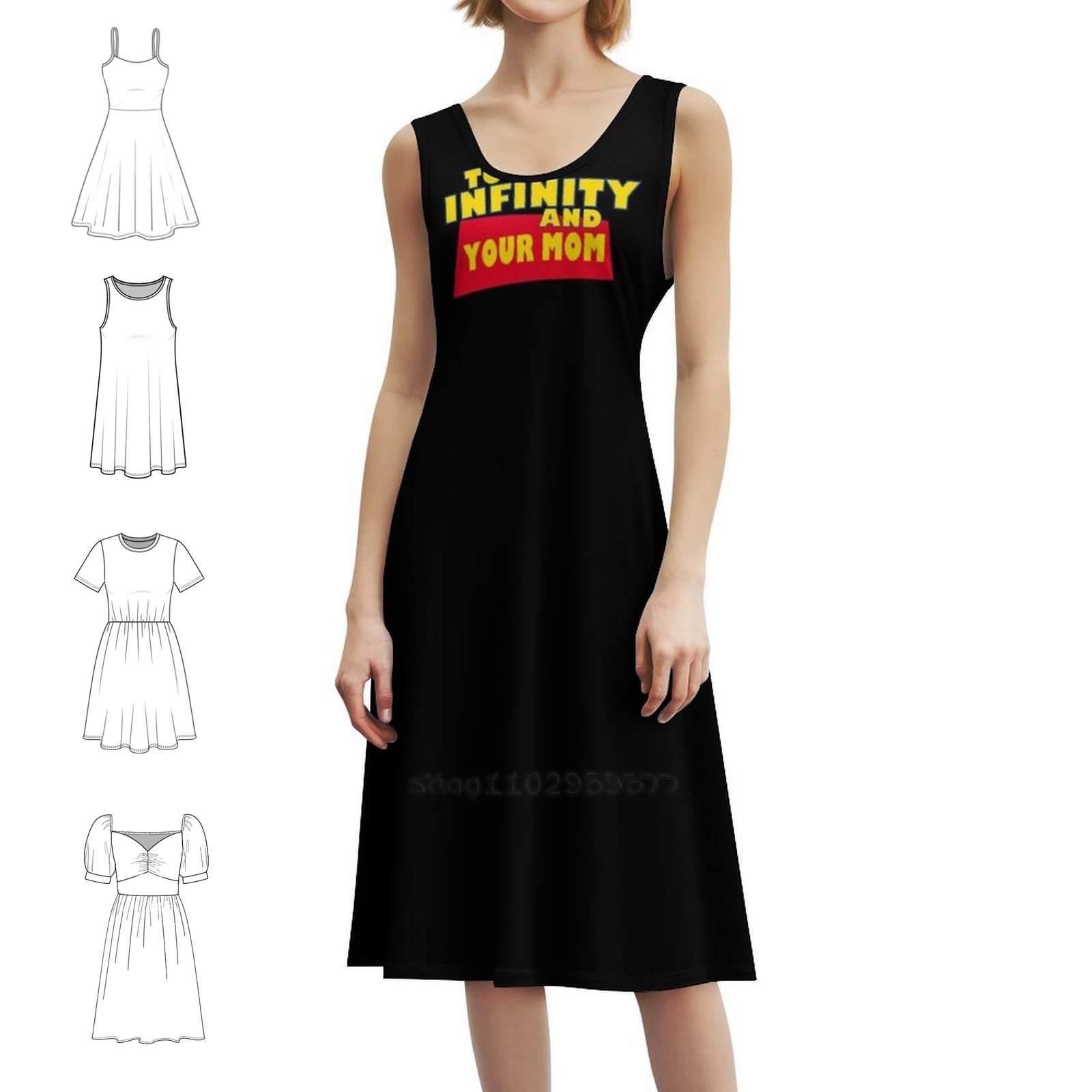 ชุดเดรสลายดอกไม้ To Infinity A - Smocked Dress Women บทวิจารณ์และราคา