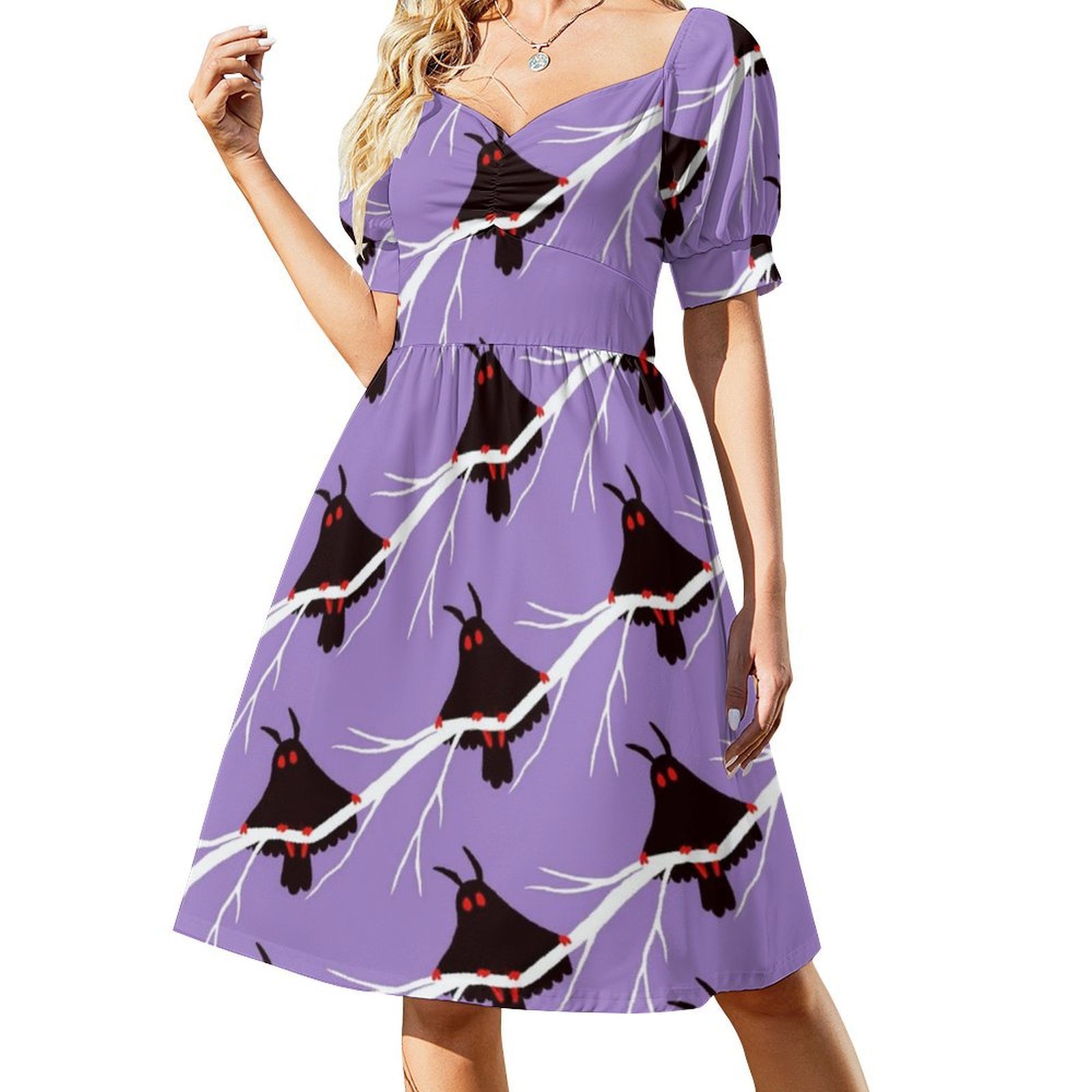 ชุดเดรสลายดอกไม้โมธแมนสำหรับผู - Smocked Dress Women บทวิจารณ์และราคา