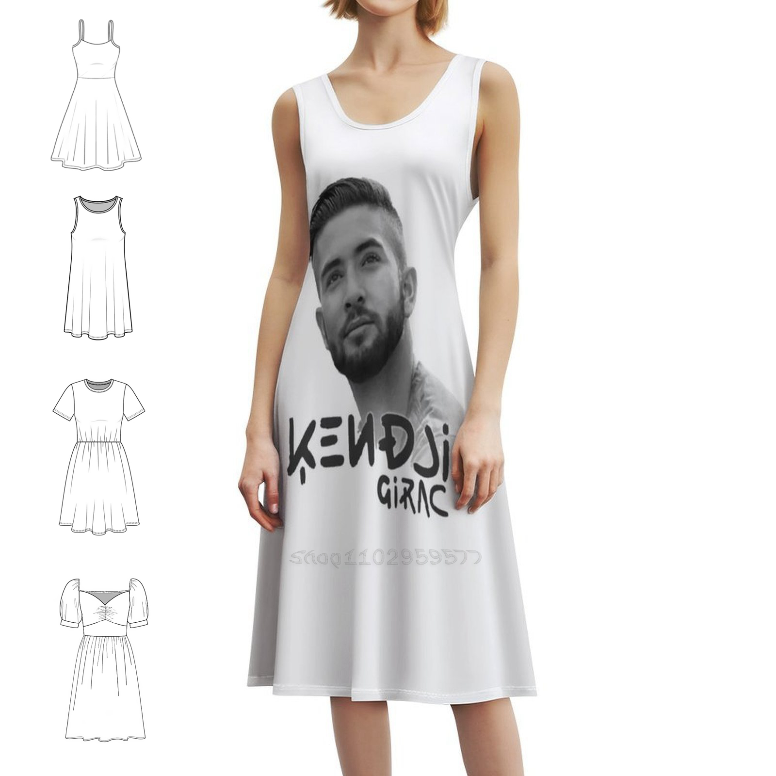 เดรสลายดอกไม้สไตล์สตรีทแฟชั่นส - Smocked Dress Women บทวิจารณ์และราคา