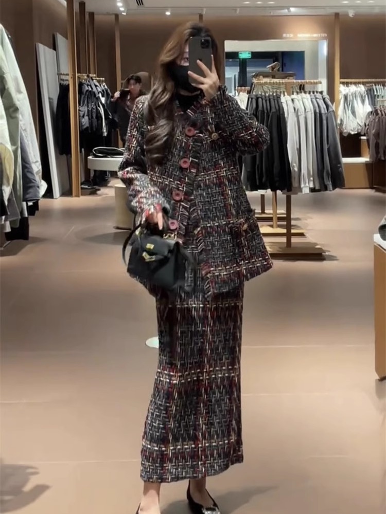 ชุดเซ็ตสองชิ้น เสื้อโค้ทสไตล์ห - Women'S Fashion Long Coat บทวิจารณ์และราคา