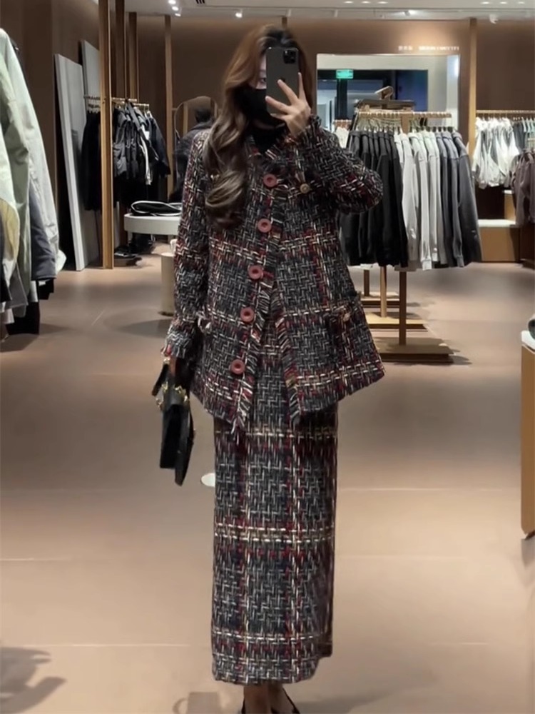 ชุดเซ็ตสองชิ้น เสื้อโค้ทสไตล์ห - Women'S Fashion Long Coat บทวิจารณ์และราคา