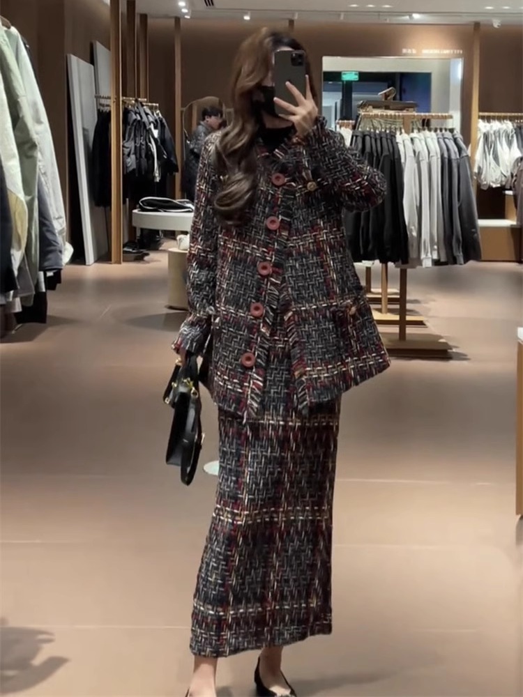 ชุดเซ็ตสองชิ้น เสื้อโค้ทสไตล์ห - Women'S Fashion Long Coat บทวิจารณ์และราคา