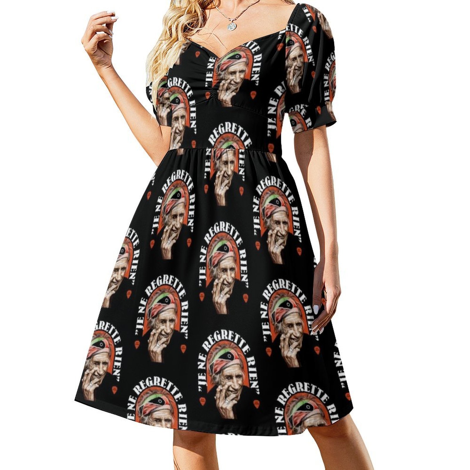 ชุดเดรสลายดอกไม้ของคีธ ริชาร์ด - Smocked Dress Women บทวิจารณ์และราคา