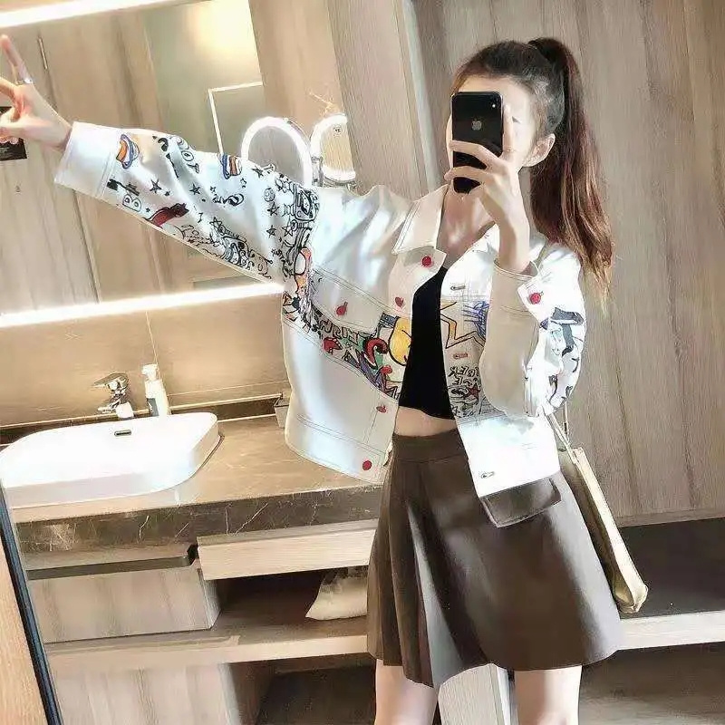 หญิงเกาหลีแฟชั่นคาวบอยเสื้อ Ou - Women'S Fashion Quilted Jacket บทวิจารณ์และราคา