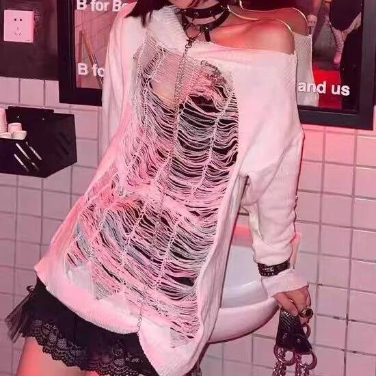 เสื้อสเวตเตอร์ไหมพรมแบบถอดคอได - Off Shoulder Top บทวิจารณ์และราคา