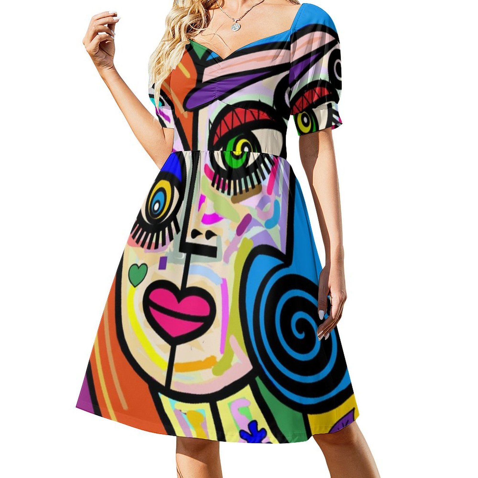 ชุดเดรสลายดอกไม้สไตล์ฟังกี้เลด - Smocked Dress Women บทวิจารณ์และราคา