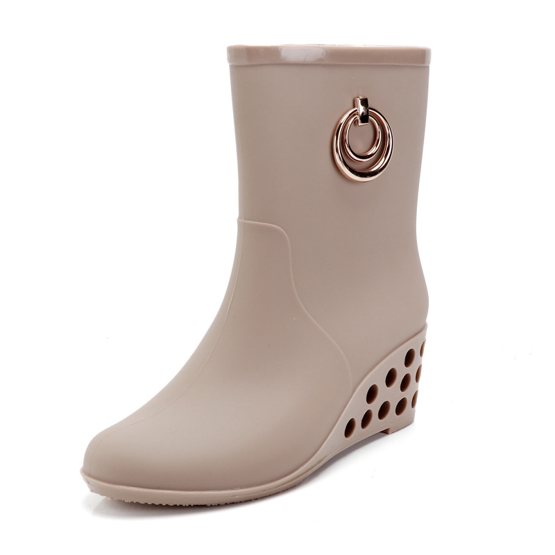 แฟชั่นส้นรองเท้าผู้หญิงPvc Gum - Women'S Fashion Gumboots บทวิจารณ์และราคา