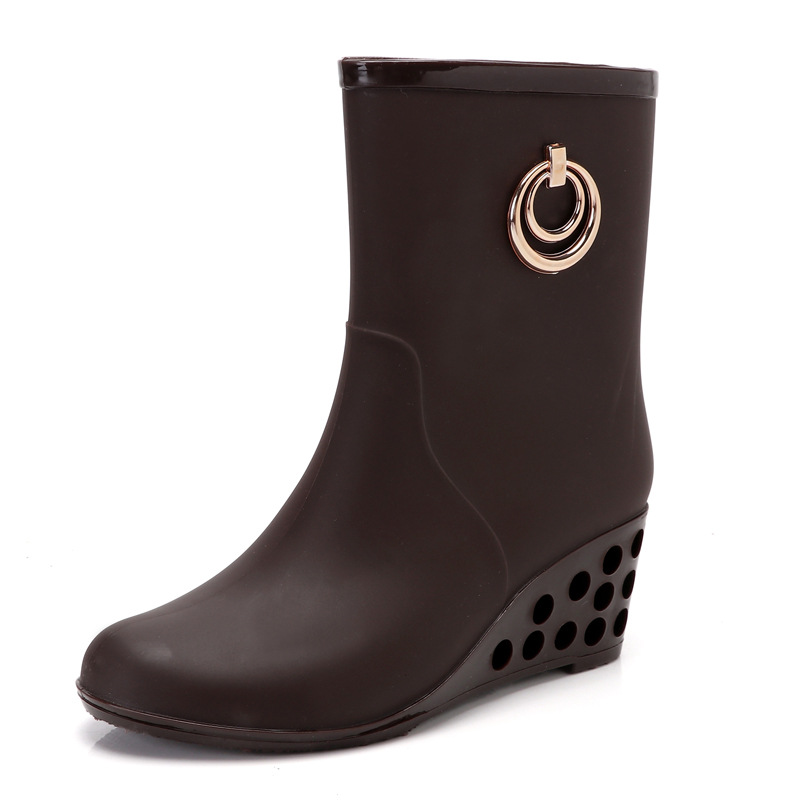 แฟชั่นส้นรองเท้าผู้หญิงPvc Gum - Women'S Fashion Gumboots บทวิจารณ์และราคา