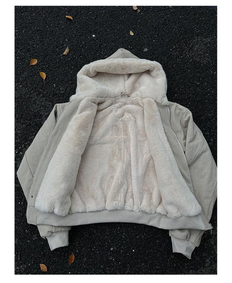 เสื้อแจ็คเก็ตฮู้ดดี้บุขนแกะสีก - Women'S Fashion Quilted Jacket บทวิจารณ์และราคา